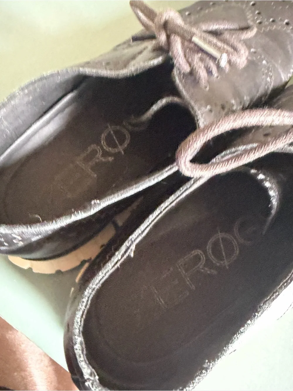 Cole Haan Zerogrand black Leather wing tip oxford